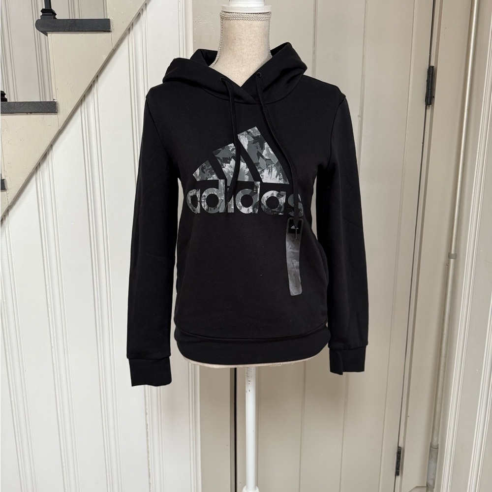 Adidas Women’s Black Hoodie Jacket - Picture 1 of 4